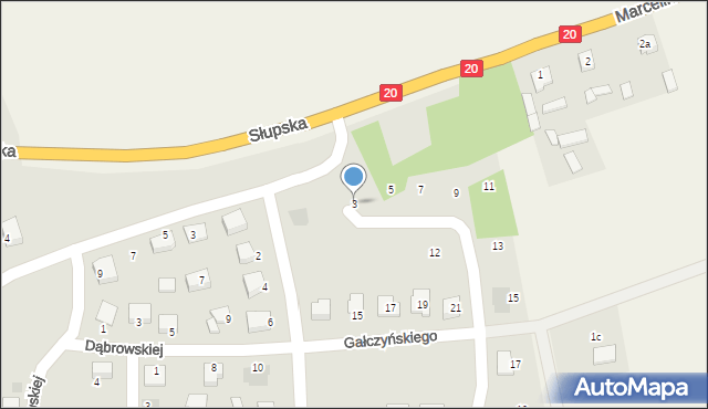 Szczecinek, Gałczyńskiego Konstantego Ildefonsa, 3, mapa Szczecinek