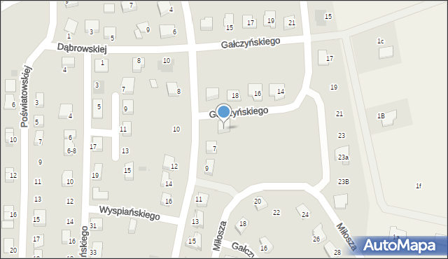 Szczecinek, Gałczyńskiego Konstantego Ildefonsa, 39, mapa Szczecinek