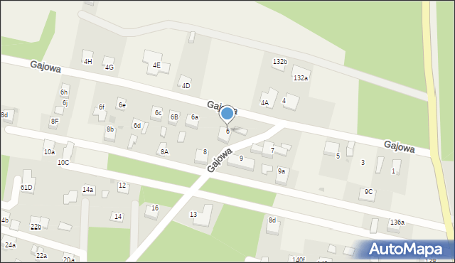Szczejkowice, Gajowa, 6, mapa Szczejkowice