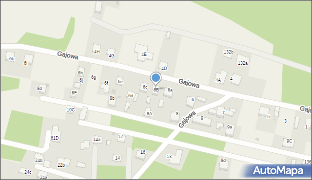 Szczejkowice, Gajowa, 6B, mapa Szczejkowice