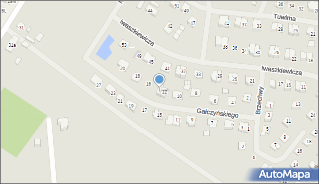 Szczytno, Gałczyńskiego Konstantego Ildefonsa, 14, mapa Szczytno