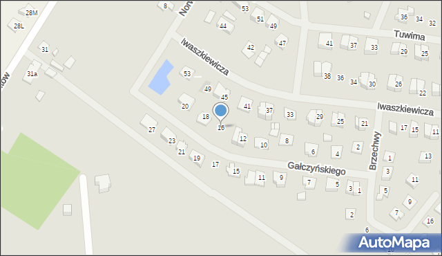 Szczytno, Gałczyńskiego Konstantego Ildefonsa, 16, mapa Szczytno