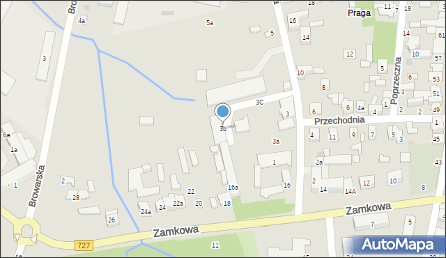 Szydłowiec, Garbarska, 3b, mapa Szydłowiec