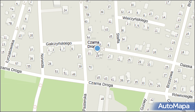 Tarnów, Gałczyńskiego Konstantego Ildefonsa, 13, mapa Tarnów