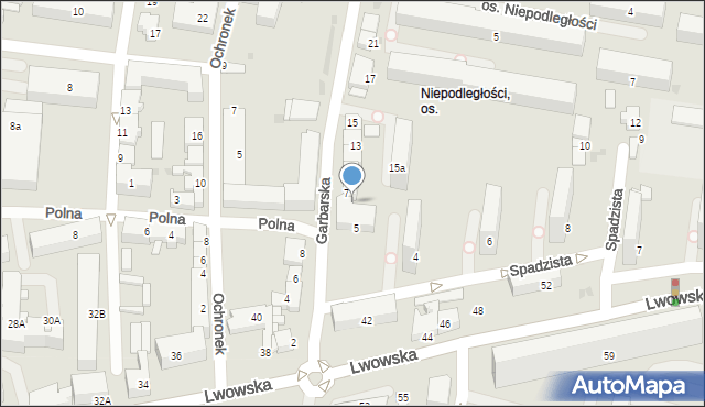 Tarnów, Garbarska, 9, mapa Tarnów