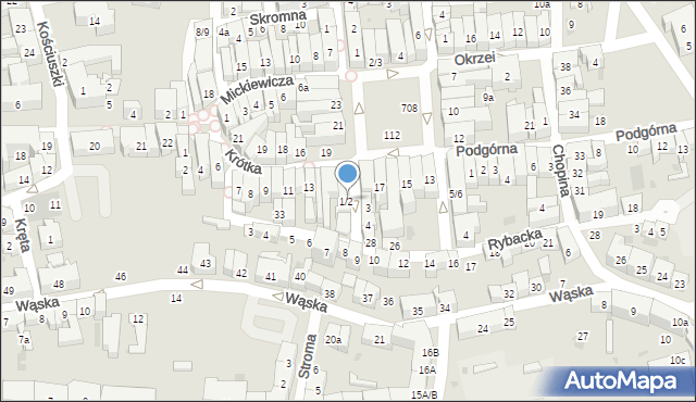Tczew, Garncarska, 1/2, mapa Tczew