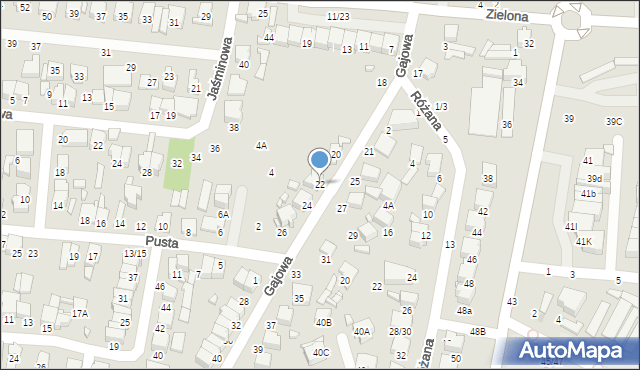 Tomaszów Mazowiecki, Gajowa, 22, mapa Tomaszów Mazowiecki