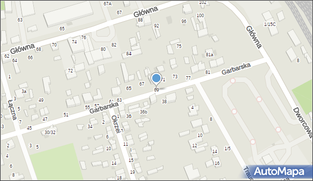 Tomaszów Mazowiecki, Garbarska, 69, mapa Tomaszów Mazowiecki