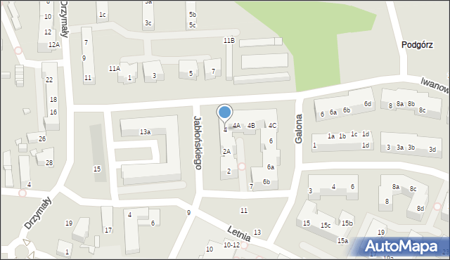 Toruń, Galona Rajmunda, 4, mapa Torunia