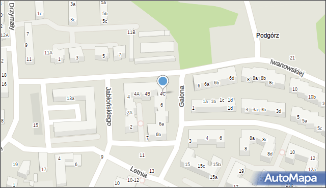 Toruń, Galona Rajmunda, 4C, mapa Torunia