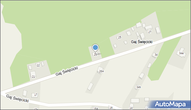 Tuklęcz, Gaj Święcicki, 23, mapa Tuklęcz