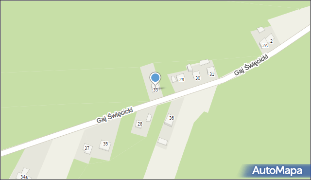 Tuklęcz, Gaj Święcicki, 33, mapa Tuklęcz
