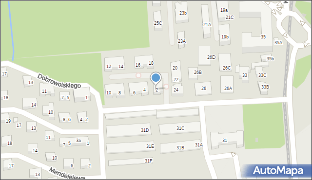 Warszawa, Gąsiorowskiego Wacława, 2, mapa Warszawy