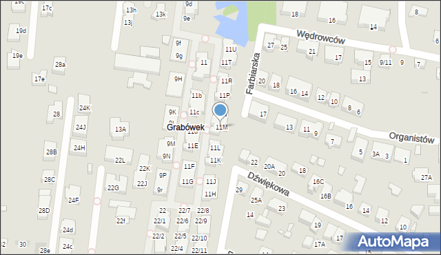 Warszawa, Gawota, 11M, mapa Warszawy