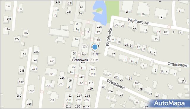 Warszawa, Gawota, 11N, mapa Warszawy