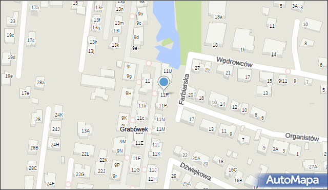 Warszawa, Gawota, 11R, mapa Warszawy