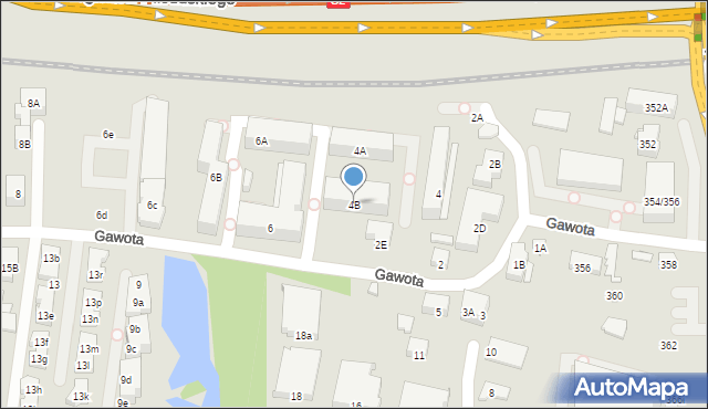 Warszawa, Gawota, 4B, mapa Warszawy