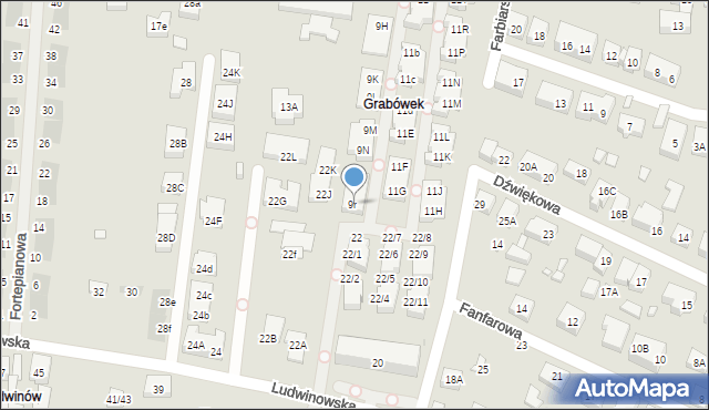 Warszawa, Gawota, 9r, mapa Warszawy