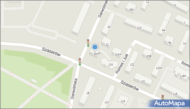 Warszawa, Garwolińska, 20, mapa Warszawy