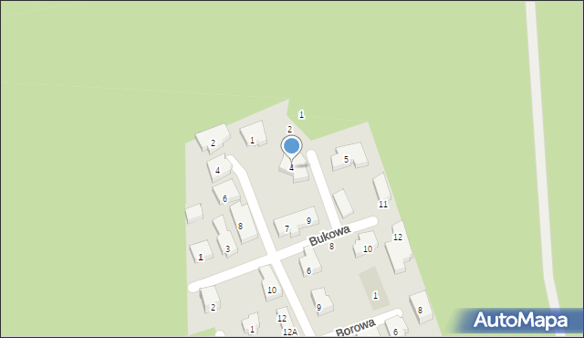 Warszawa, Gajowa, 4, mapa Warszawy