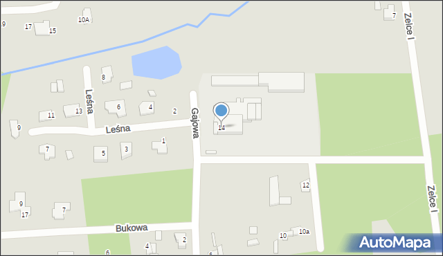 Węgrów, Gajowa, 14, mapa Węgrów