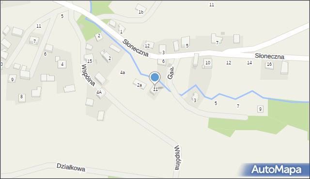 Wierzchowie, Gaik, 11, mapa Wierzchowie