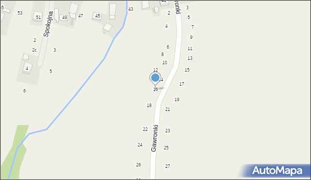 Wilków, Gawronki, 16, mapa Wilków