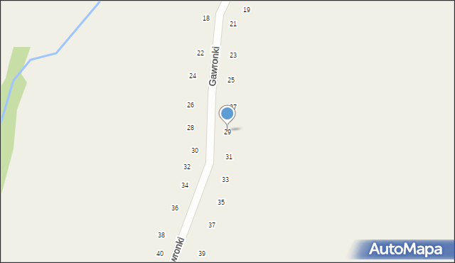 Wilków, Gawronki, 29, mapa Wilków