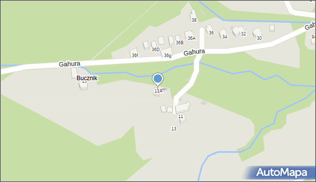 Wisła, Gahura, 11A, mapa Wisła