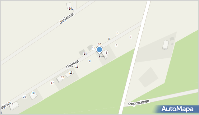 Włoszakowice, Gajowa, 7, mapa Włoszakowice