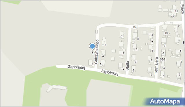 Wojkowice, Gałczyńskiego Konstantego Ildefonsa, 3, mapa Wojkowice