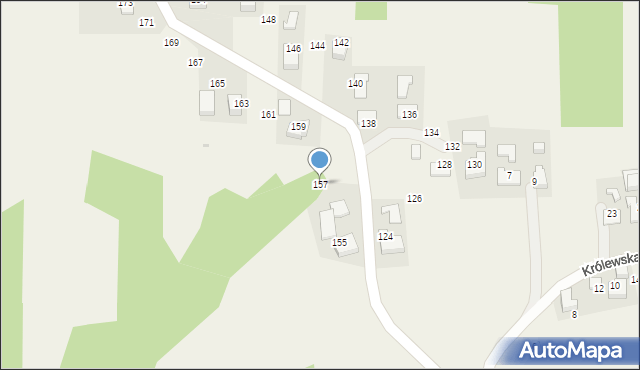 Wola Radziszowska, Garcowiec, 157, mapa Wola Radziszowska