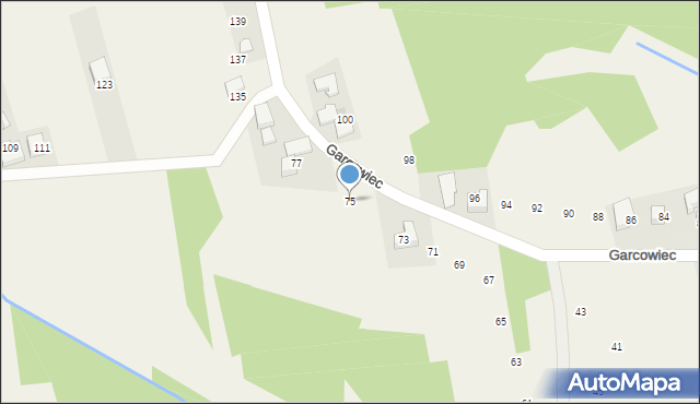Wola Radziszowska, Garcowiec, 75, mapa Wola Radziszowska
