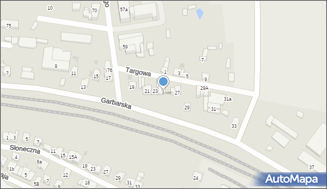 Wolbrom, Garbarska, 25A, mapa Wolbrom