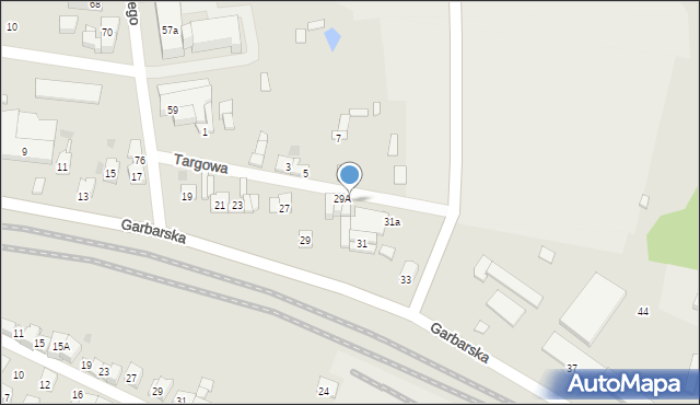Wolbrom, Garbarska, 29d, mapa Wolbrom