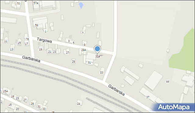 Wolbrom, Garbarska, 31a, mapa Wolbrom