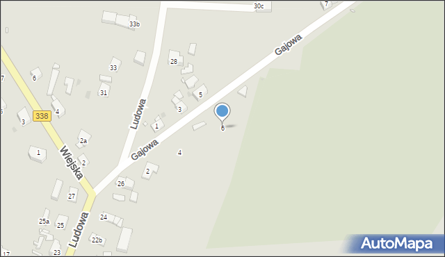 Wołów, Gajowa, 6, mapa Wołów