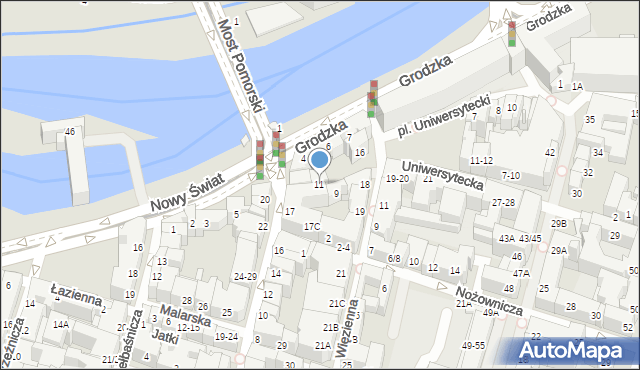 Wrocław, Garbary, 11, mapa Wrocławia