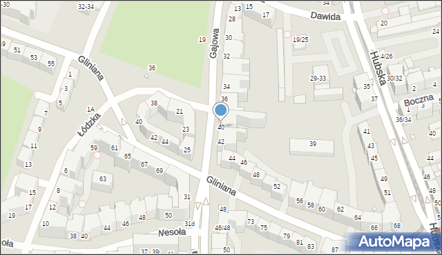 Wrocław, Gajowa, 40, mapa Wrocławia