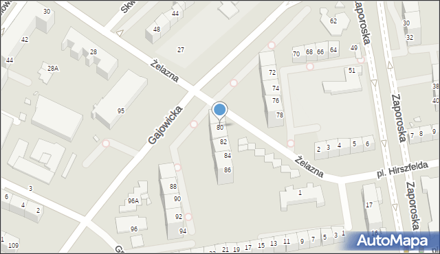 Wrocław, Gajowicka, 80, mapa Wrocławia