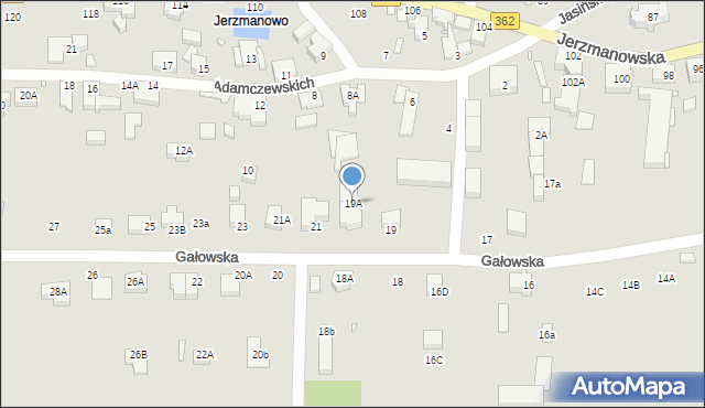 Wrocław, Gałowska, 19A, mapa Wrocławia