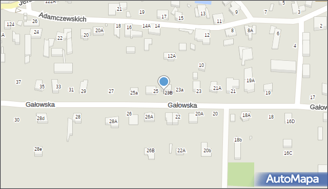Wrocław, Gałowska, 23C, mapa Wrocławia