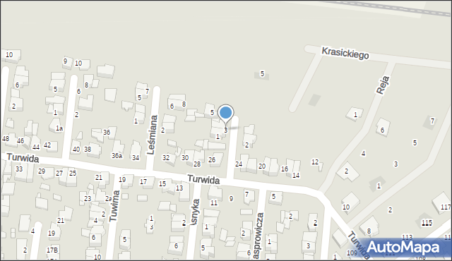 Września, Gałczyńskiego Konstantego Ildefonsa, 3, mapa Wrześni