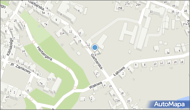 Wschowa, Garbarska, 14, mapa Wschowa