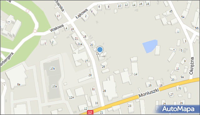 Wschowa, Garbarska, 24, mapa Wschowa