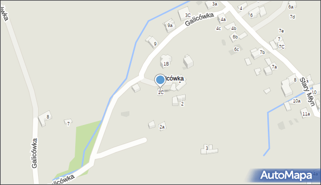 Zakopane, Galicy Andrzeja, gen., 1C, mapa Zakopanego
