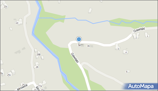 Zakopane, Gawlaki, 3a, mapa Zakopanego
