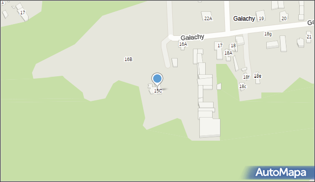 Zakroczym, Gałachy, 15C, mapa Zakroczym