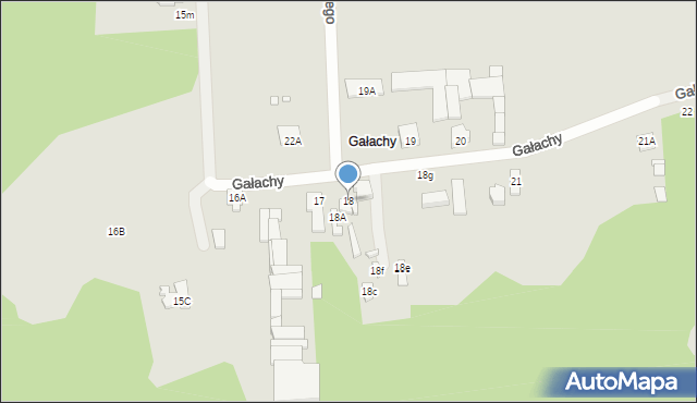 Zakroczym, Gałachy, 18, mapa Zakroczym