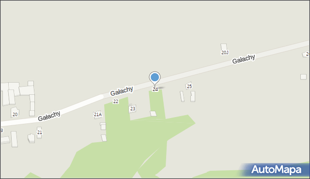 Zakroczym, Gałachy, 24, mapa Zakroczym